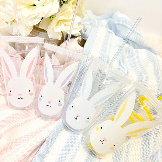 Easter Swirly Cup with Straw