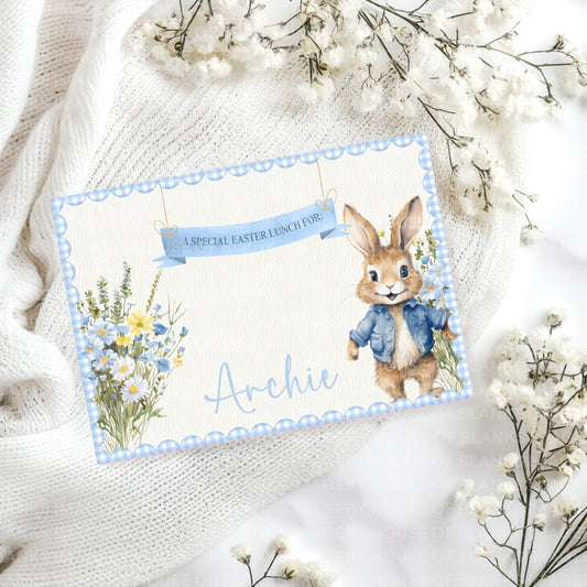 Personalised Easter Bunny Placemat