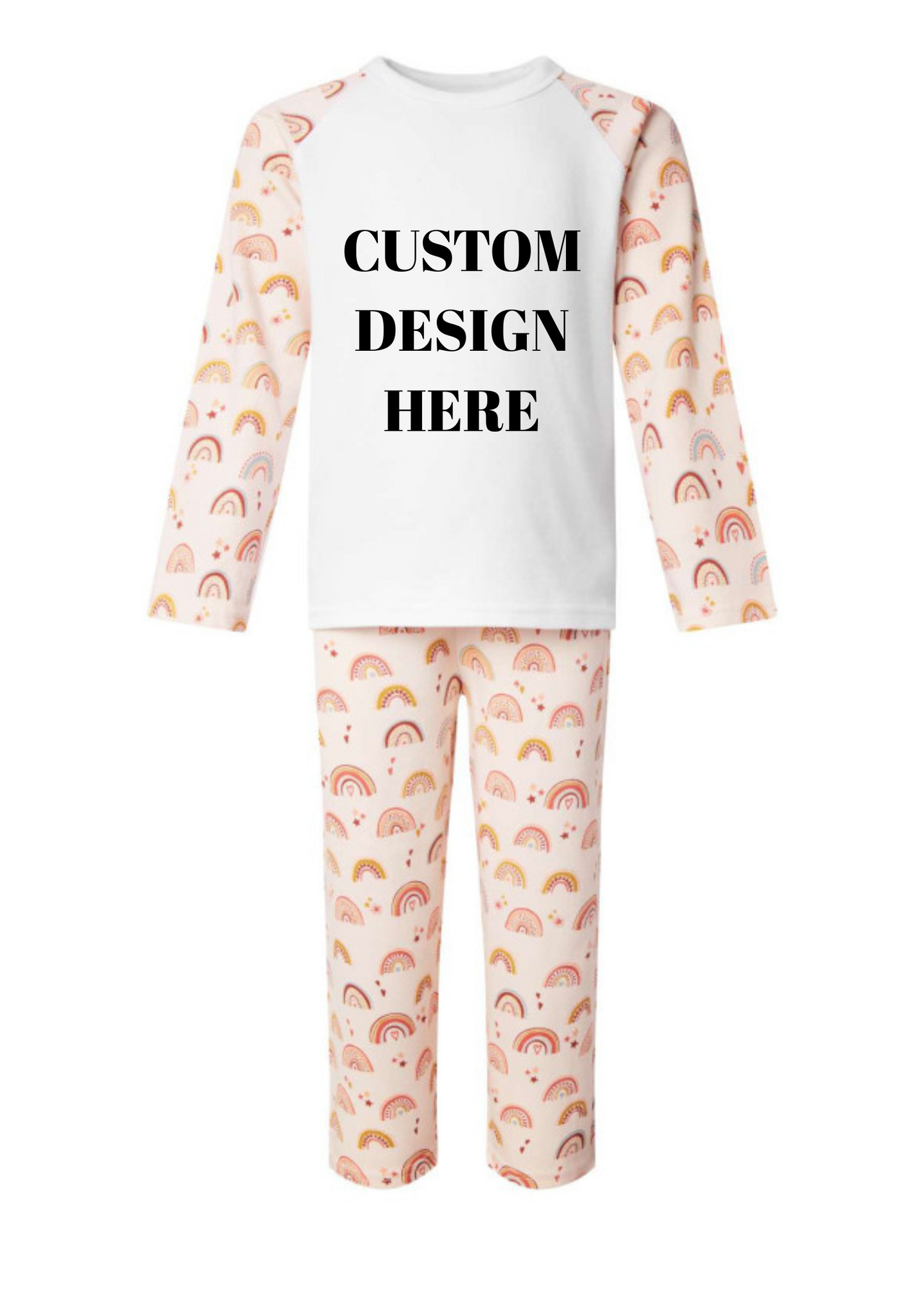 Custom Design Personalised Boho Rainbow Pyjamas