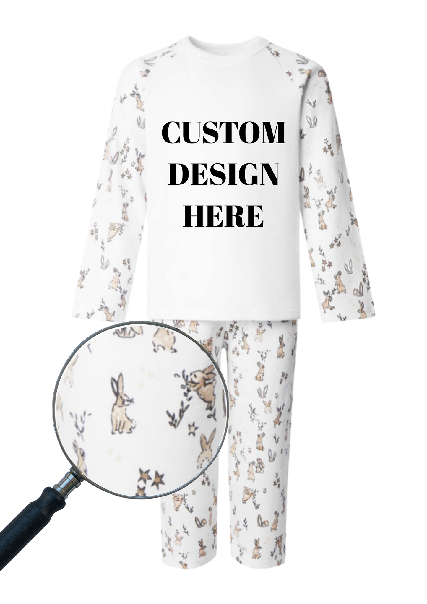 Custom Personalised Bunny Pyjamas