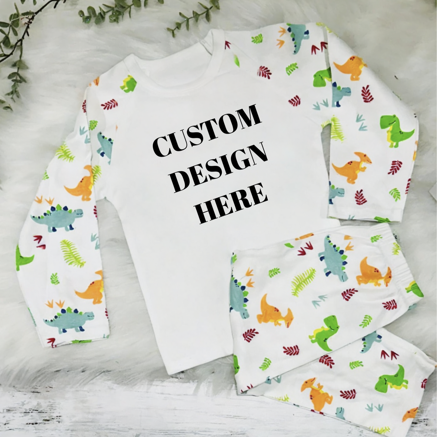 Custom Design Personalised Dinosaurs Pyjamas