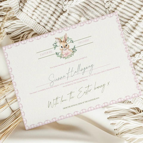 Personalised Easter Certificate