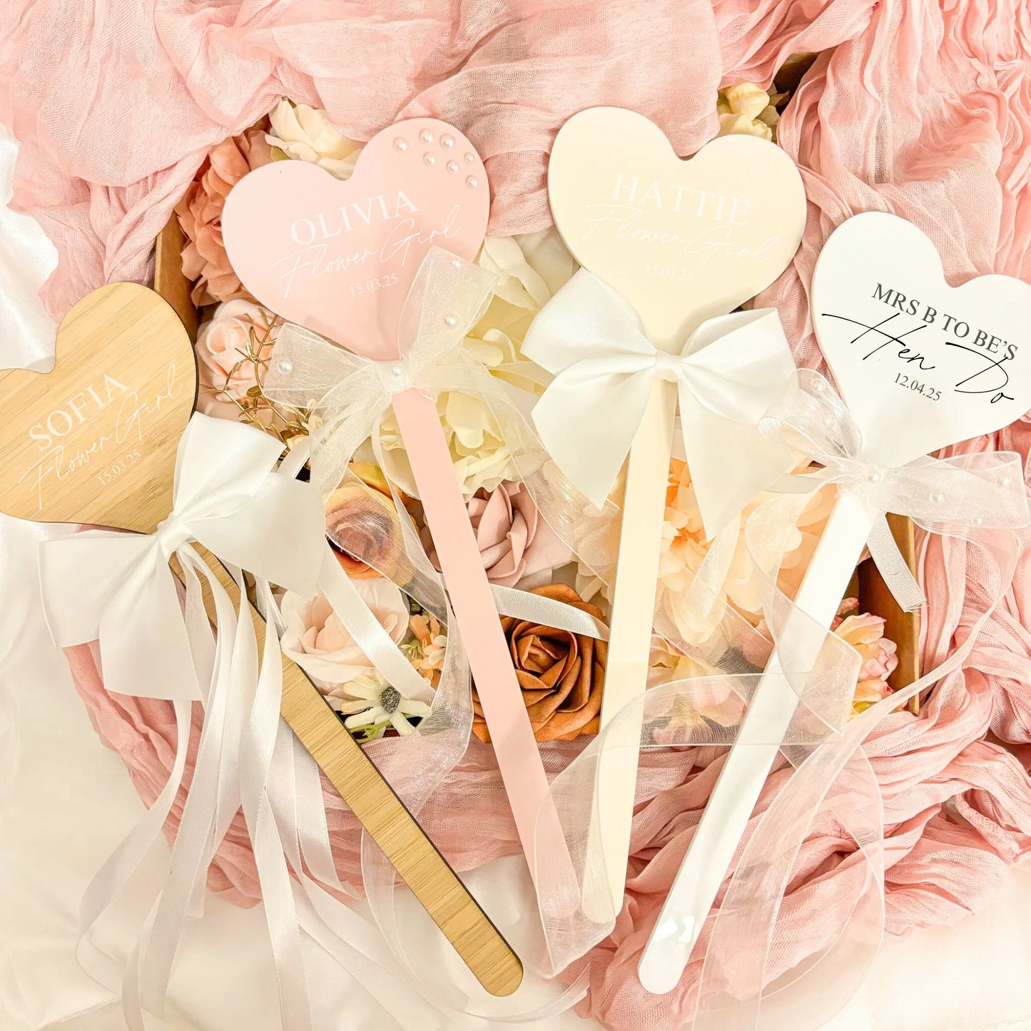 Personalised Heart Acrylic Wand