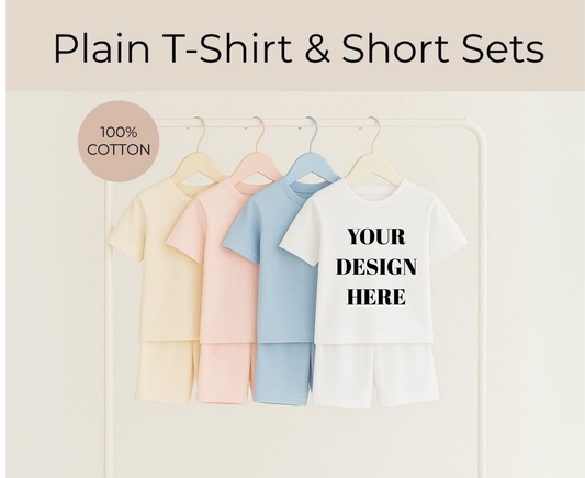 Personalised Basic Tee & Shorts Set